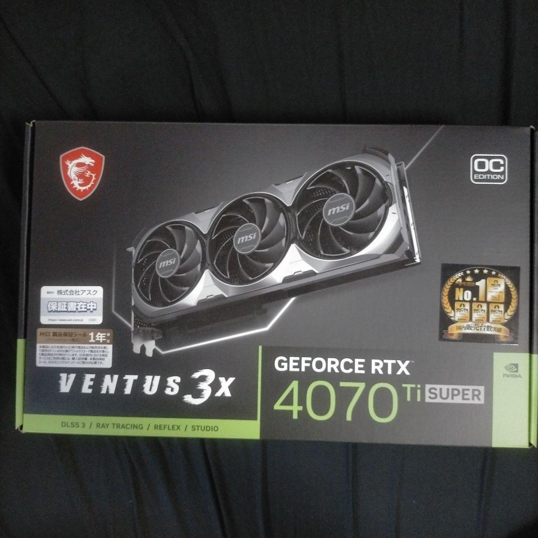 グラフィックボード・グラボ・ビデオカード MSI GeForce RTX 4070 Ti SUPER 16G VENTUS