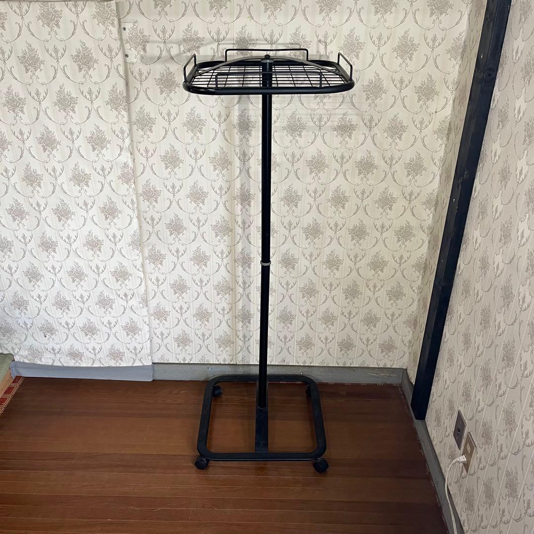 【アンティーク】アイアンフレーム 回転式ハンガーラック 古道具 昭和レトロ