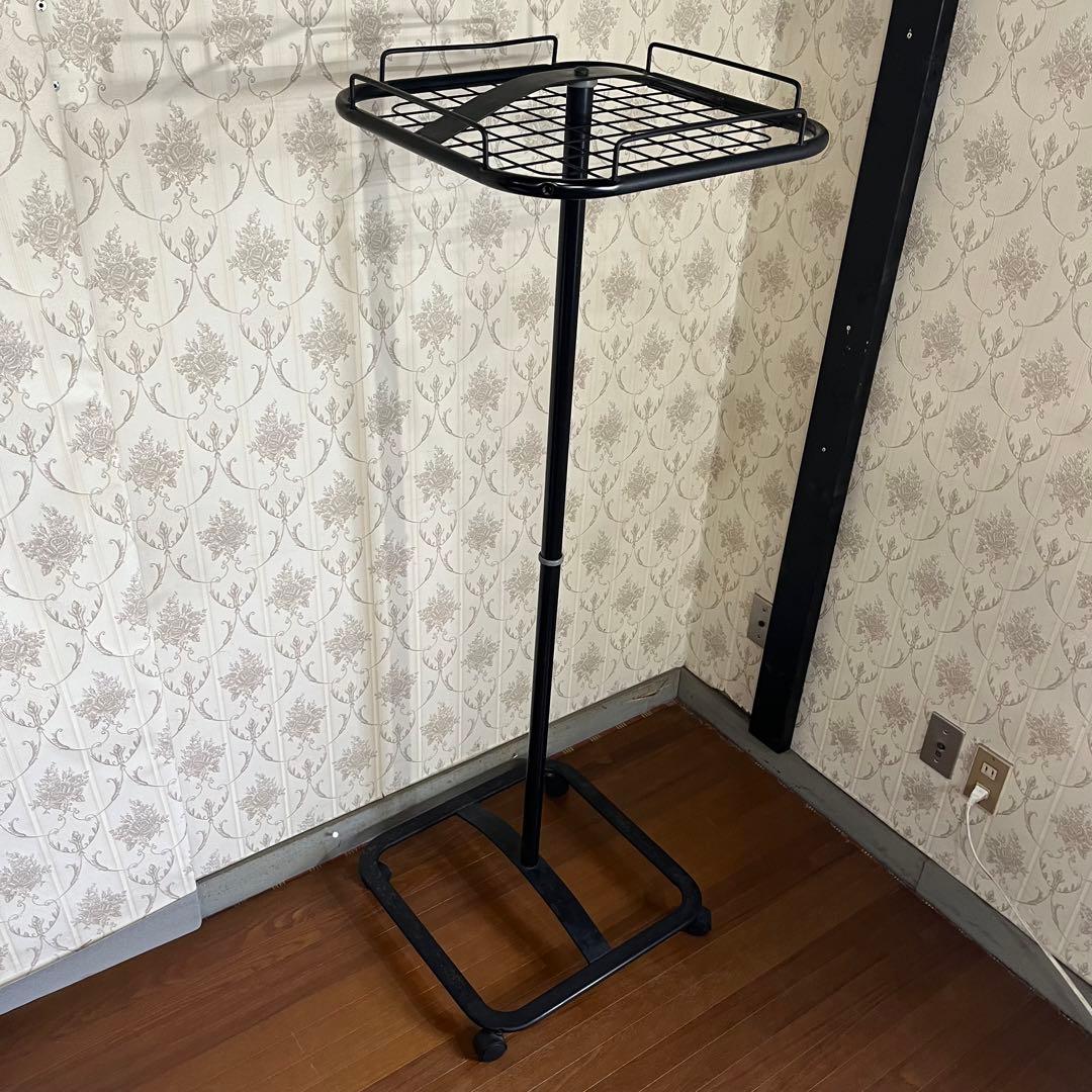 【アンティーク】アイアンフレーム 回転式ハンガーラック 古道具 昭和レトロ