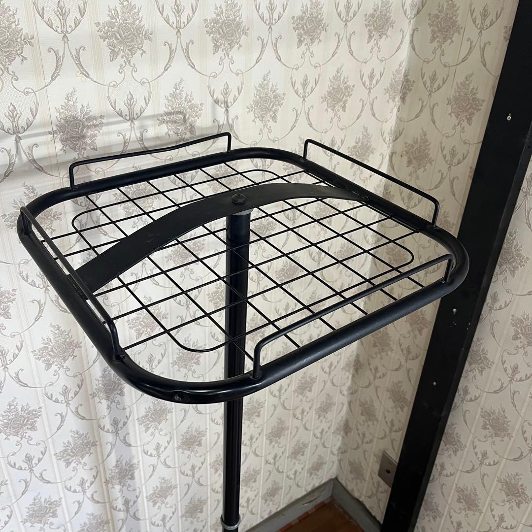 【アンティーク】アイアンフレーム 回転式ハンガーラック 古道具 昭和レトロ