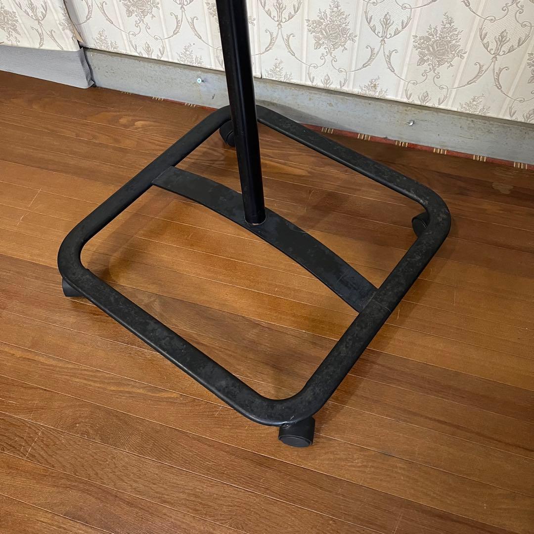 【アンティーク】アイアンフレーム 回転式ハンガーラック 古道具 昭和レトロ