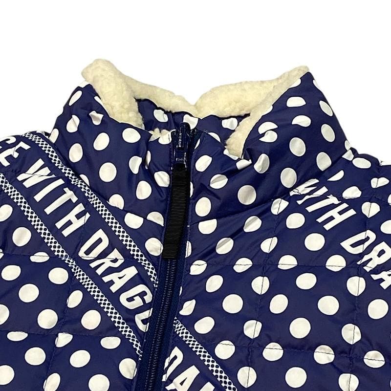 ダンスウィズドラゴン ノースリーブ リバーシブル ボア ダウン ジャケット 2