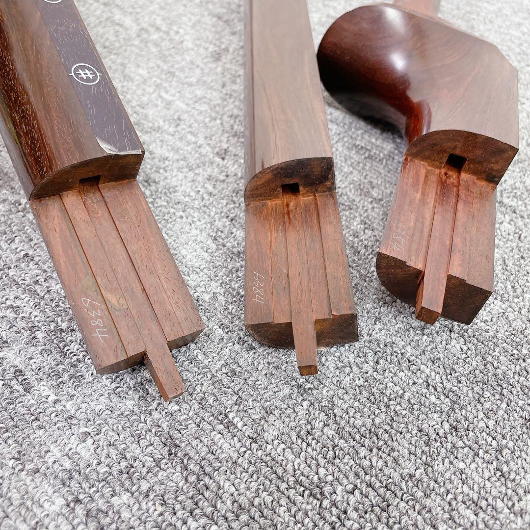 津軽三味線 紅木 太棹 東さわり 二本溝 子持ち綾杉胴 和楽器