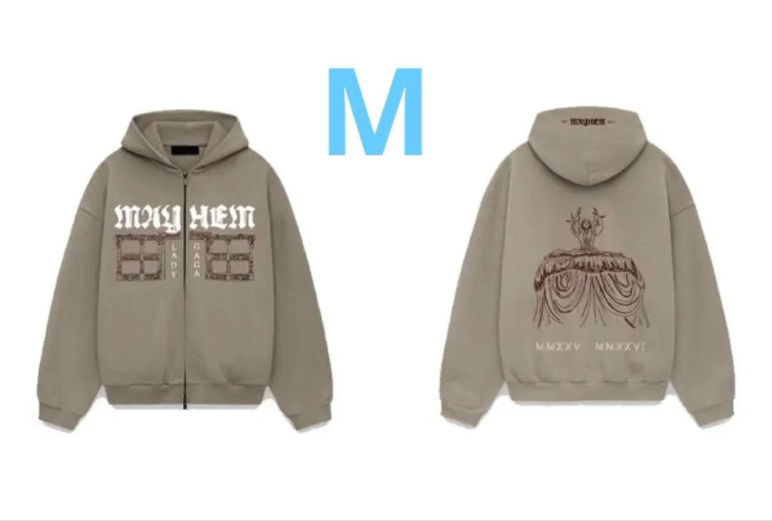 Lady Gaga The MAYHEM ZIP HOODIE　Mベージュ