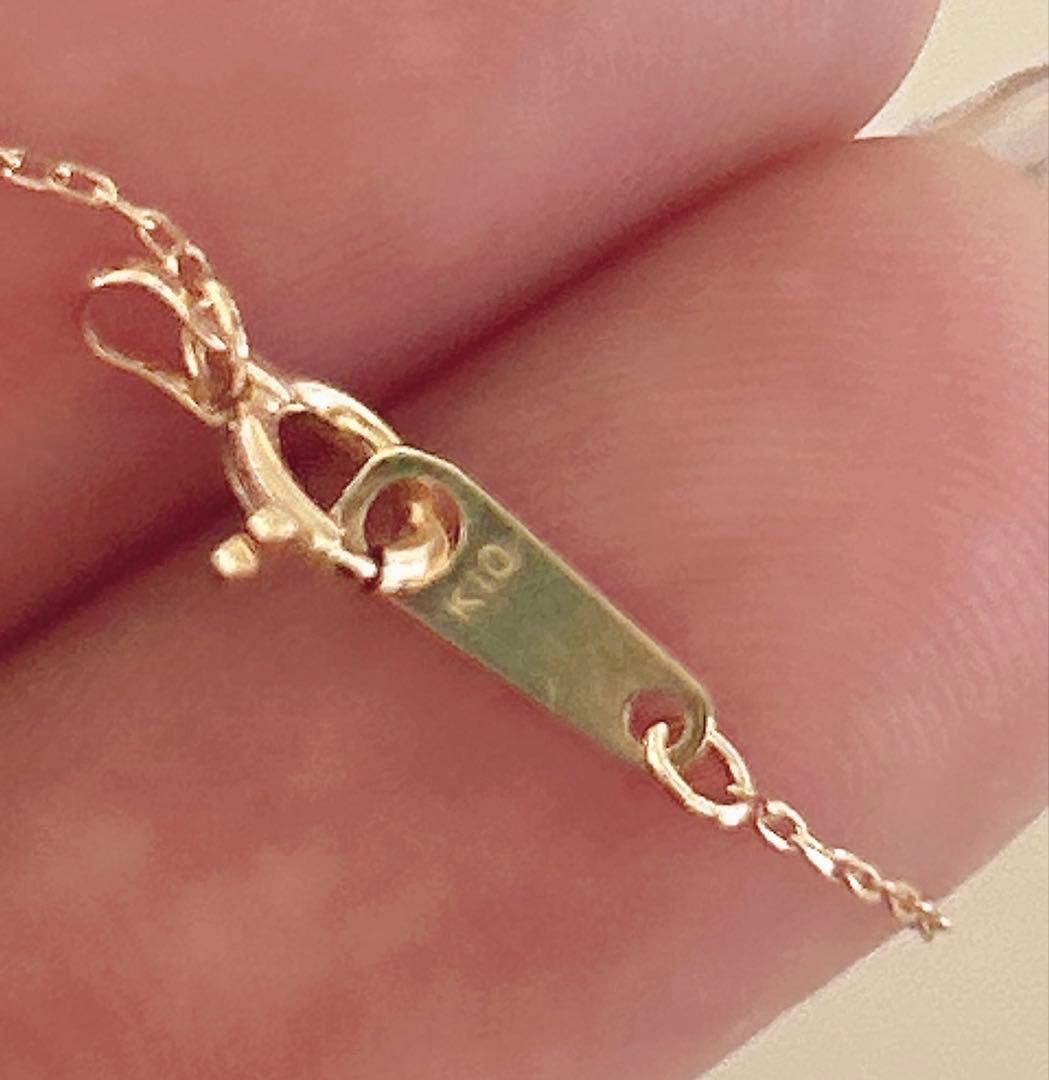 10Kイエローゴールド　ペリドットネックレス 新品未使用