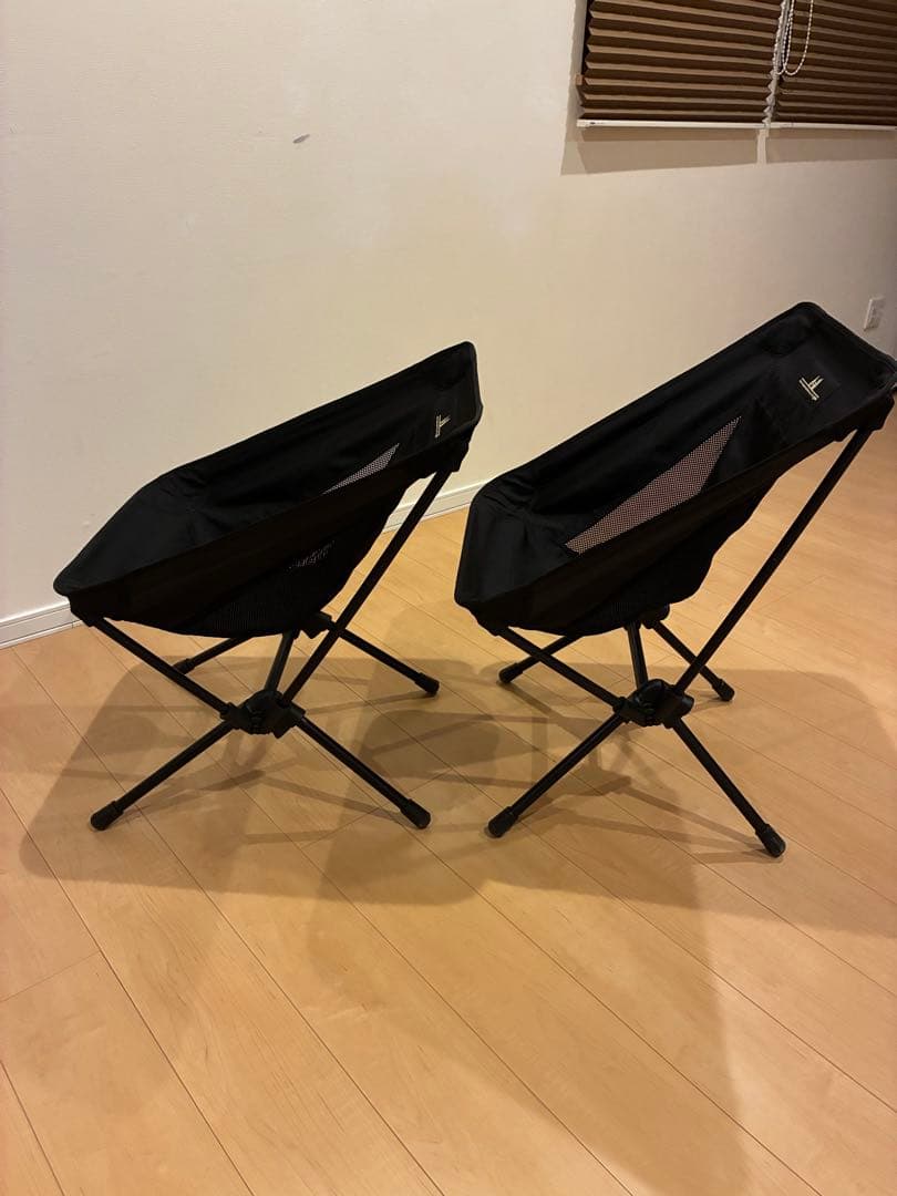 オガワ　ツーアングルチェアS ブラック　2脚セット