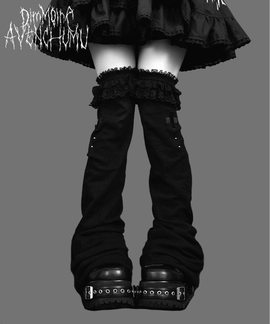 新品未使用 地雷 サブカル ディムモアール DimMoire レッグウォーマー❤︎