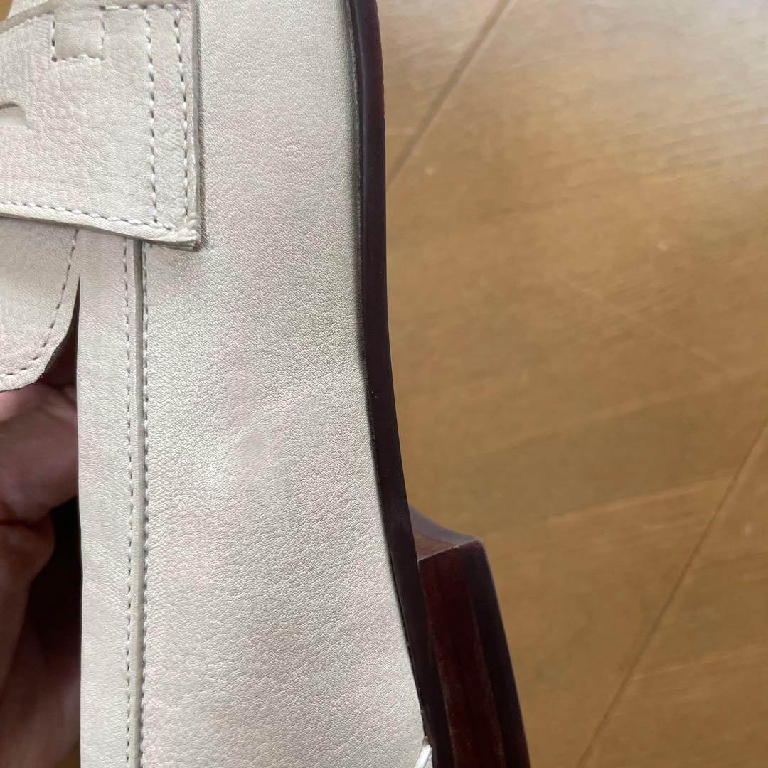 SAYAホワイトレザー ローファー