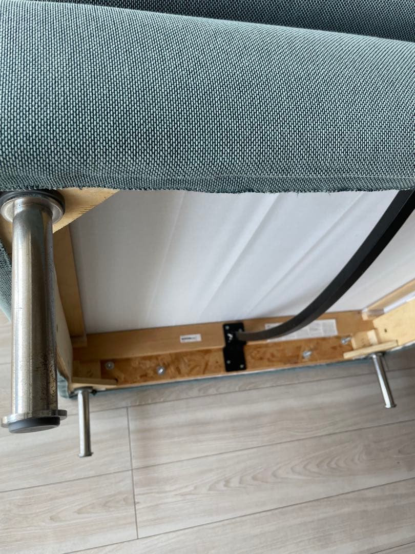 （廃棄直前　最終値下）ソーデルハムン　ひとり掛けソファー　ターコイズ色