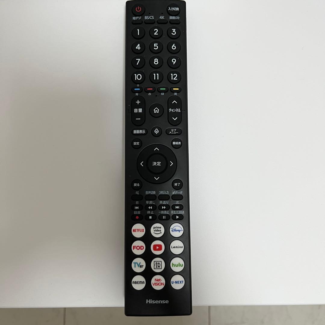 Hisense ハイセンス 液晶テレビ 65U8N 65V型 2024年製