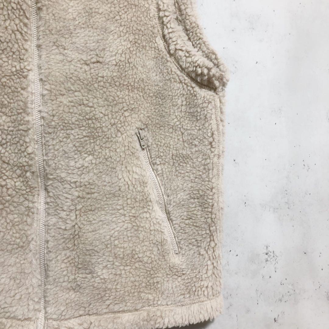 YAECA / ヤエカ　ユニセックス ウール　フルジップアップ　ボアベスト