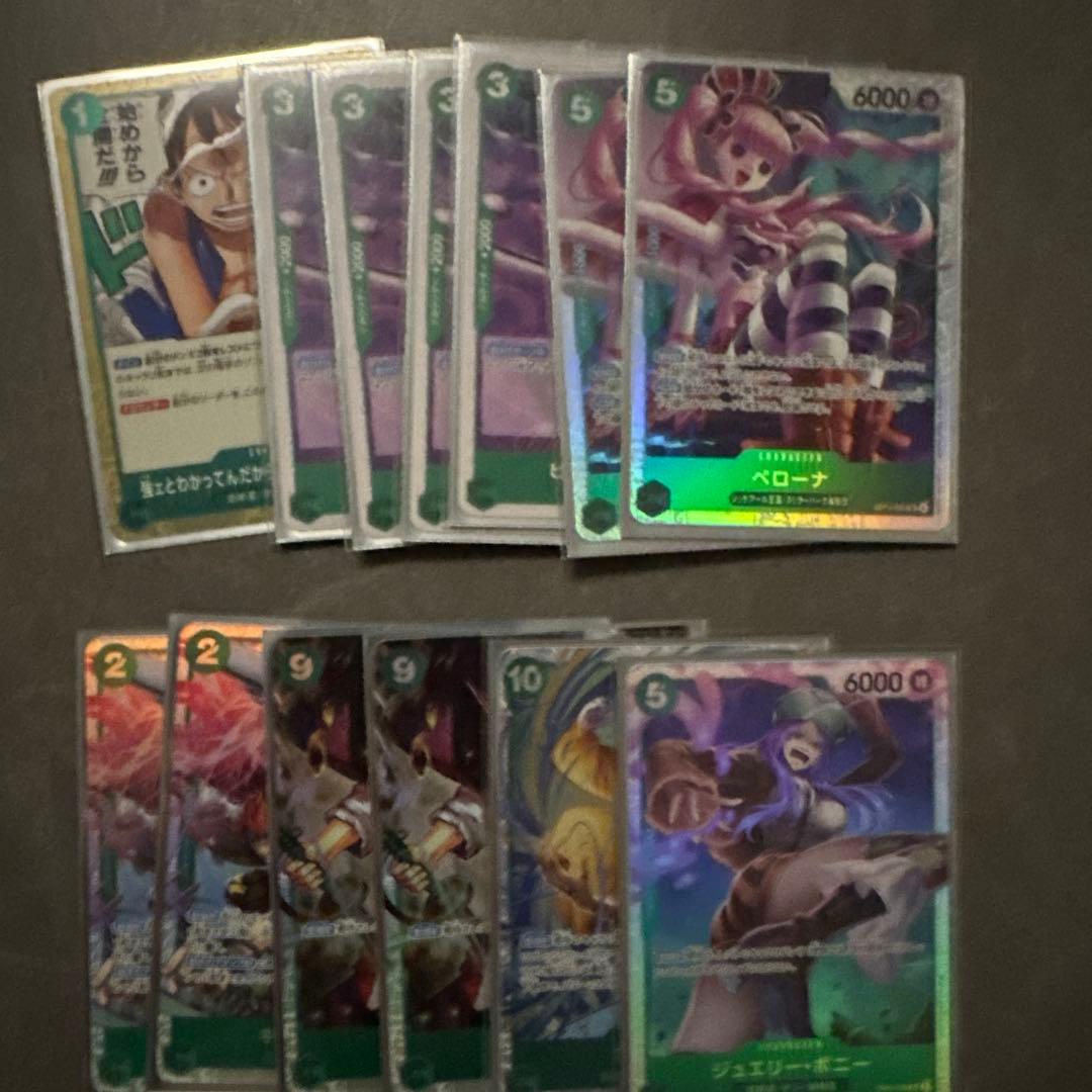 緑ミホーク　デッキ　調整パーツ　二重スリーブ付き