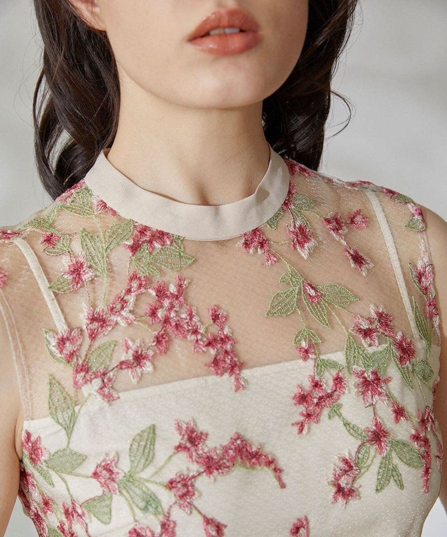 グレースコンチネンタル ドレス ワンピース スモールフラワーフレアドレス