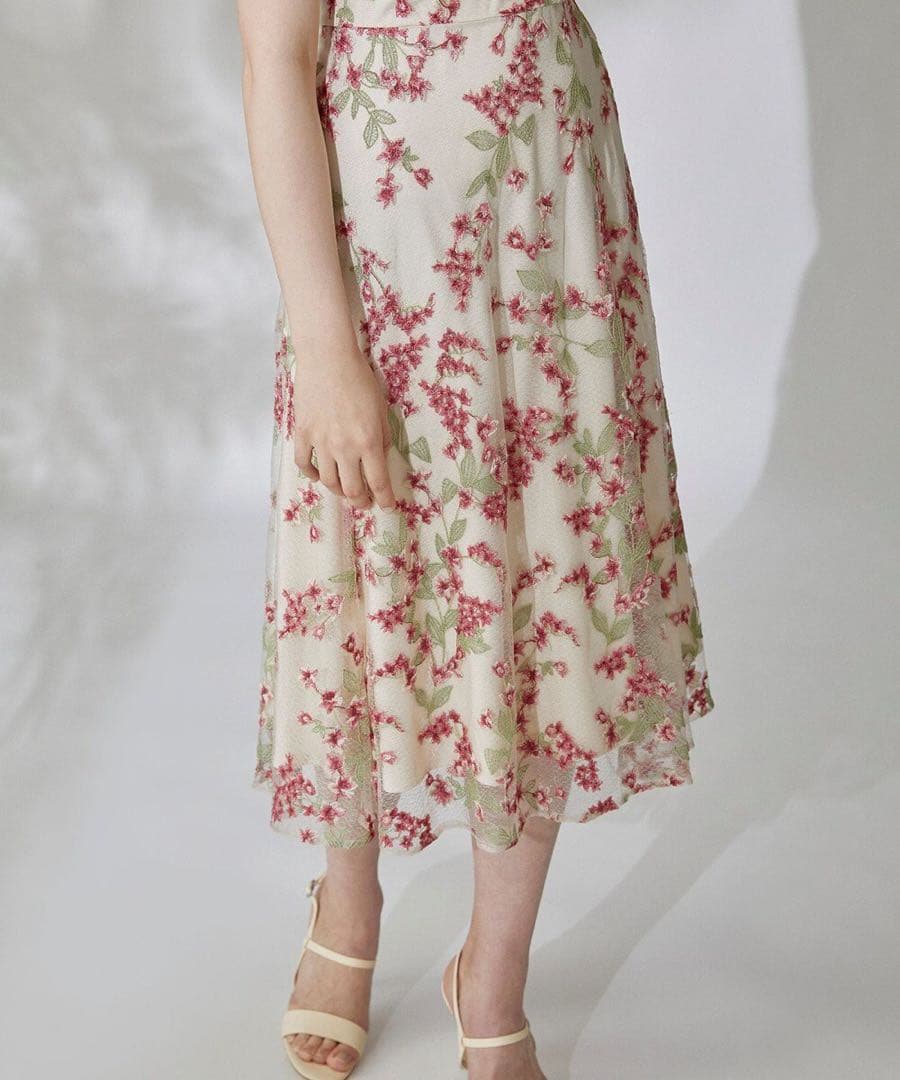 グレースコンチネンタル ドレス ワンピース スモールフラワーフレアドレス