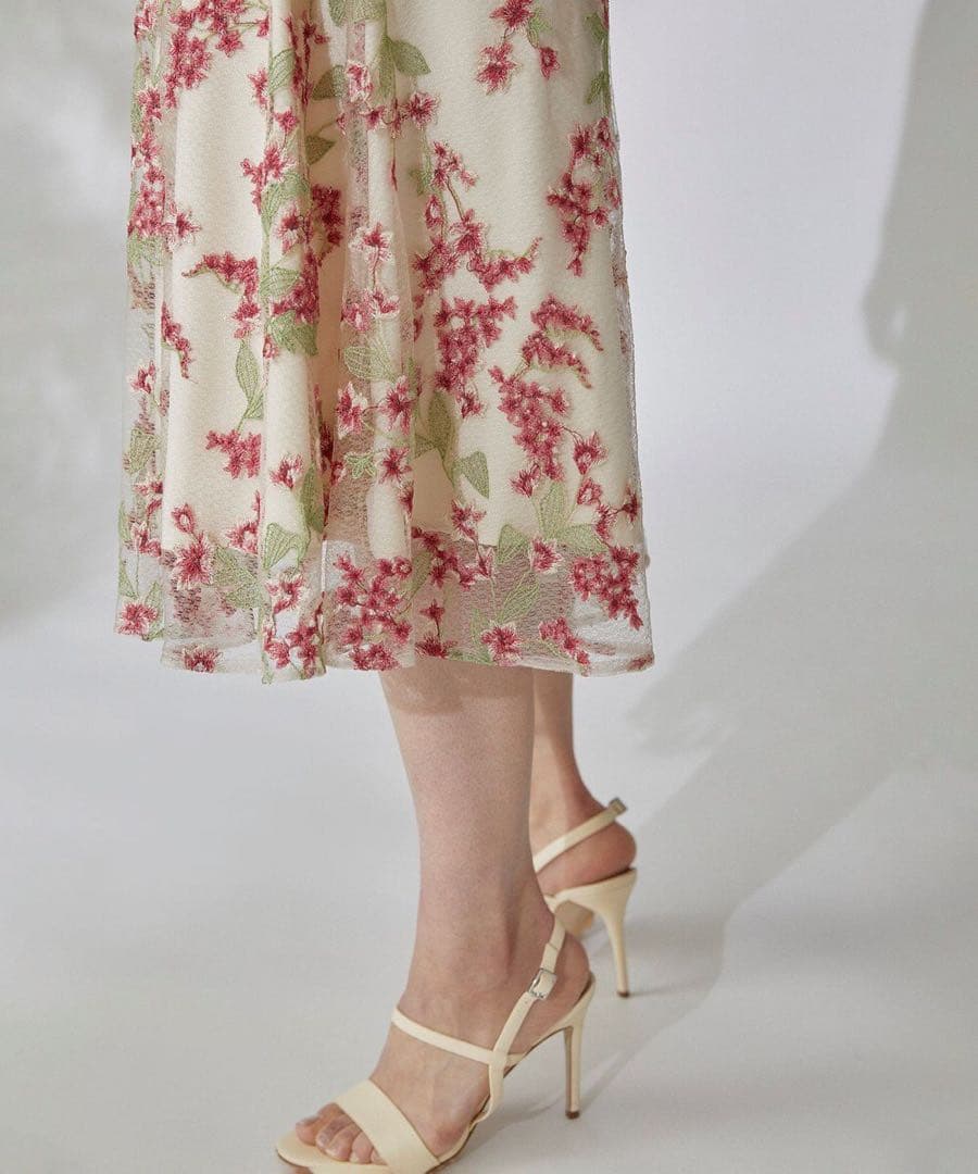 グレースコンチネンタル ドレス ワンピース スモールフラワーフレアドレス