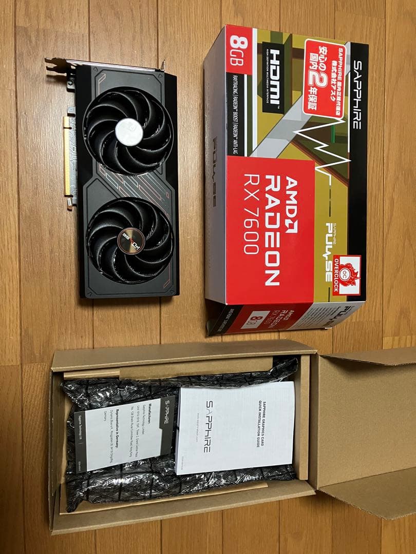 Sapphire Radeon RX 7600 本体