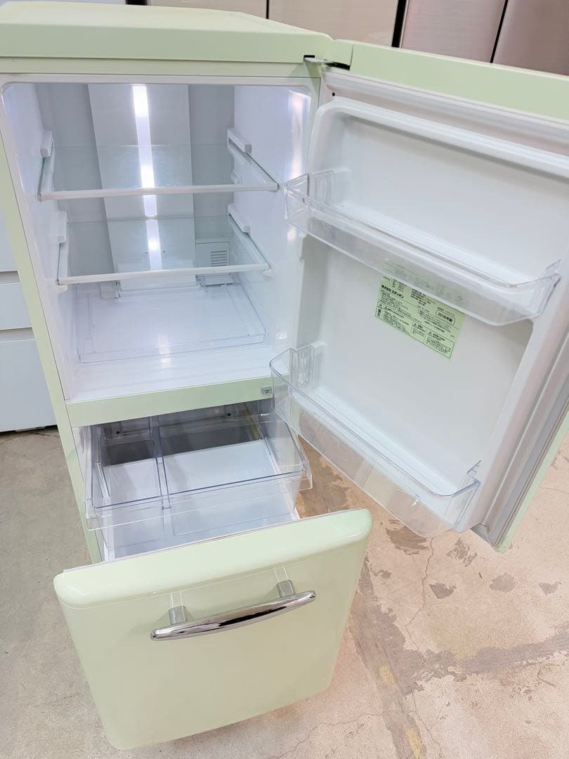 2018年式 149L eangle レトロ風 冷蔵庫 ANGRE151-A1