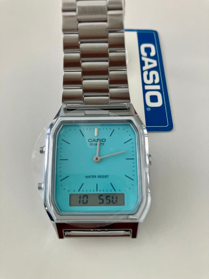 AQ-230A-2A2 CASIO ターコイズブルー　カシオ