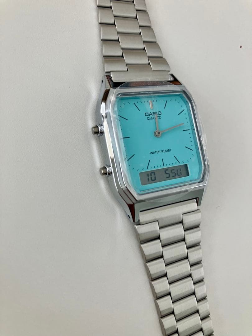 AQ-230A-2A2 CASIO ターコイズブルー　カシオ