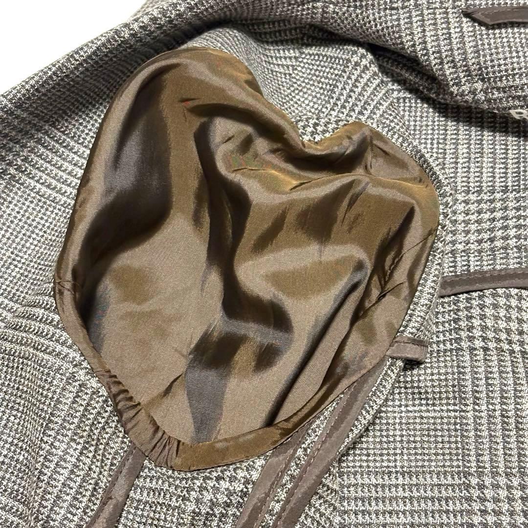 【極美品】CIRCOLO グレンチェックウールコットンジャージージャケット