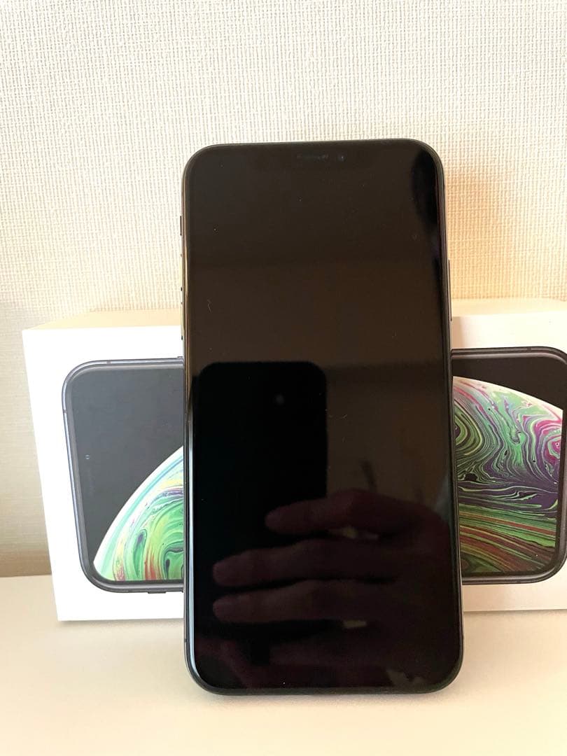 iPhone xs 64gbスペースグレー バッテリー75※新品未使用の付属品付