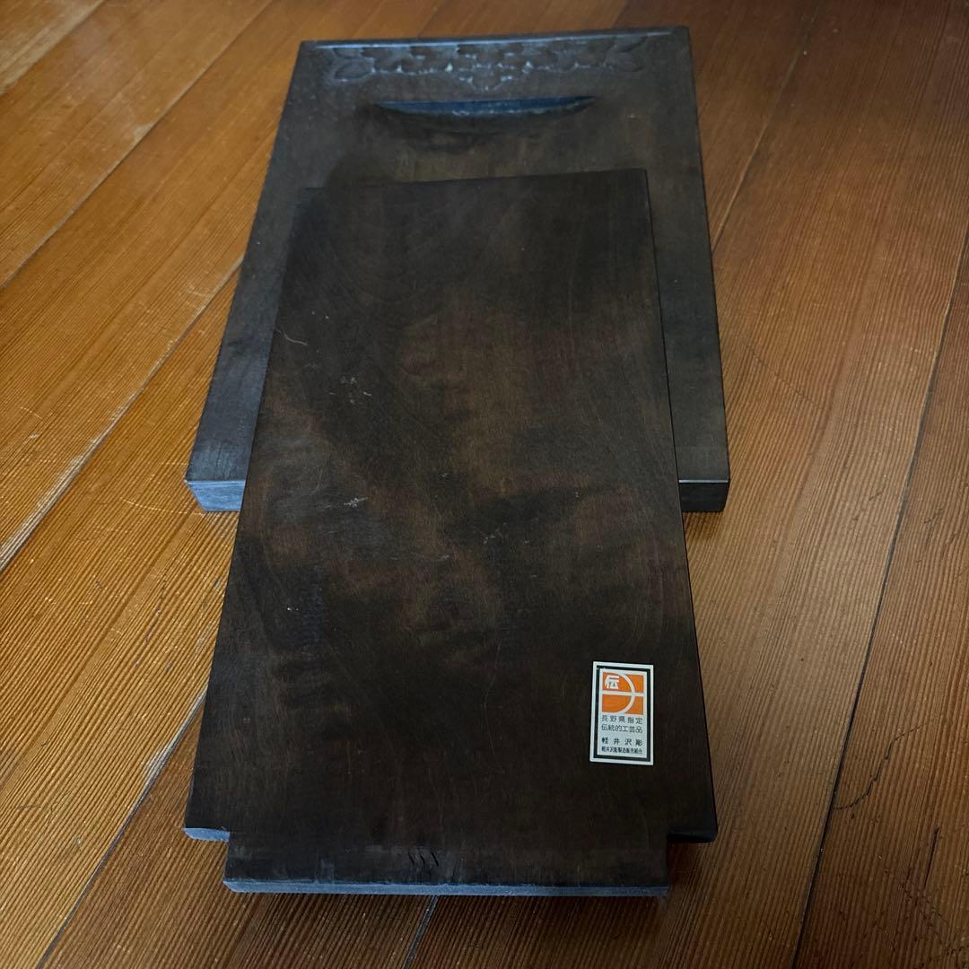 軽井沢彫　飾り盆