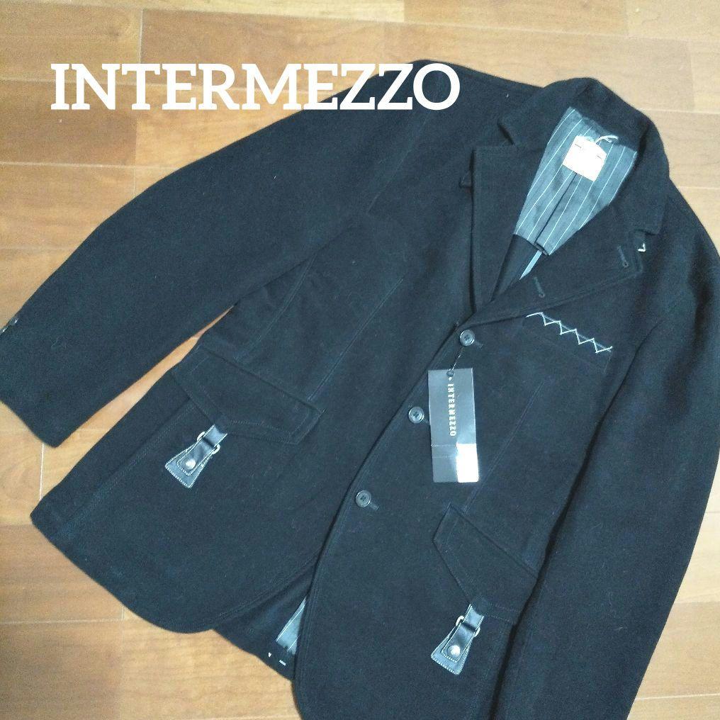 ky276 【未使用】INTERMEZZO テーラードジャケット L 黒