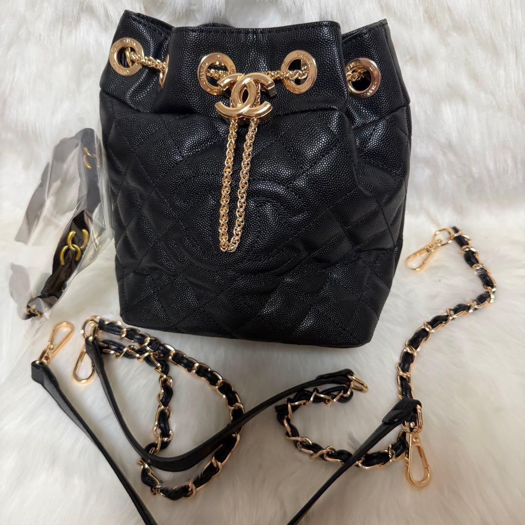 CHANEL ノベルティ 非売品 巾着 バケツ型 ショルダーバッグ