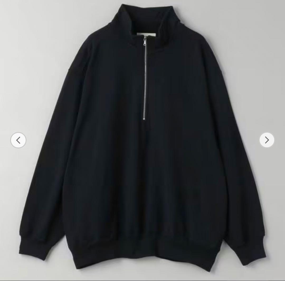 トップス blurhms Co/Silk Nep Harf-Zip