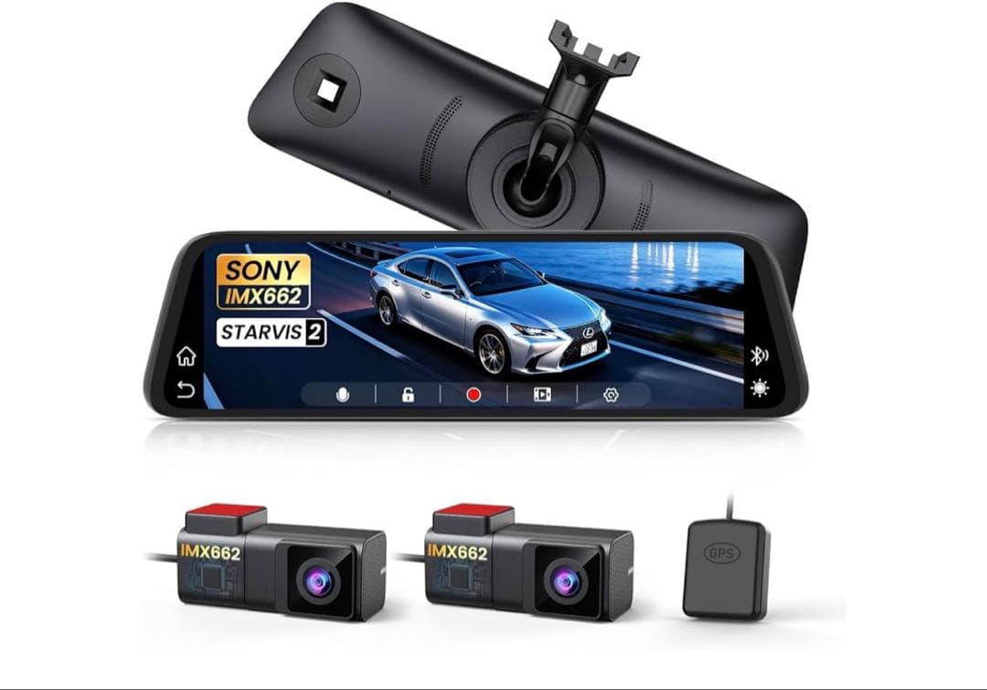 【新品未開封】AUTO-VOX T11 ドライブレコーダー ミラー型