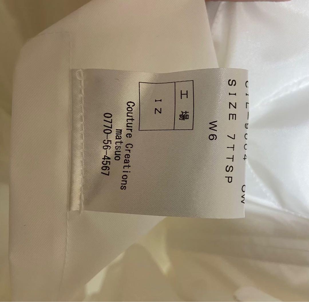 ホワイト Aライン ウェディングドレス