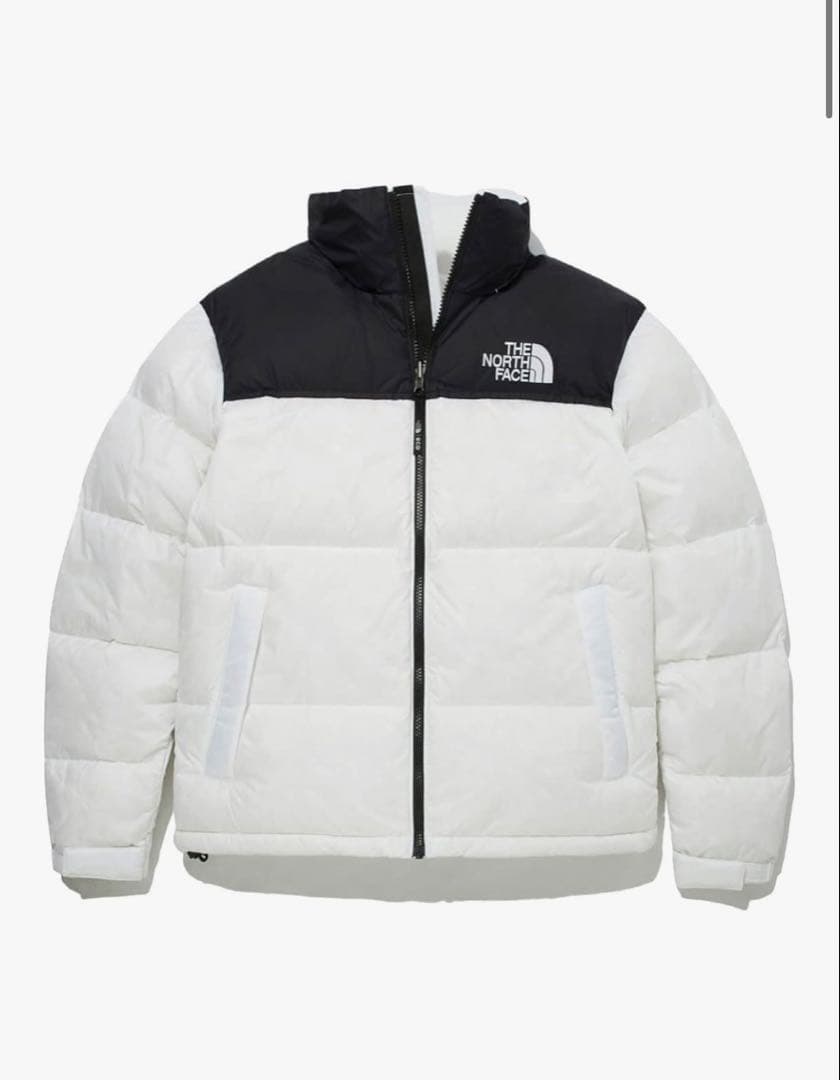 THE NORTH FACE ダウンジャケット ホワイト/ブラック