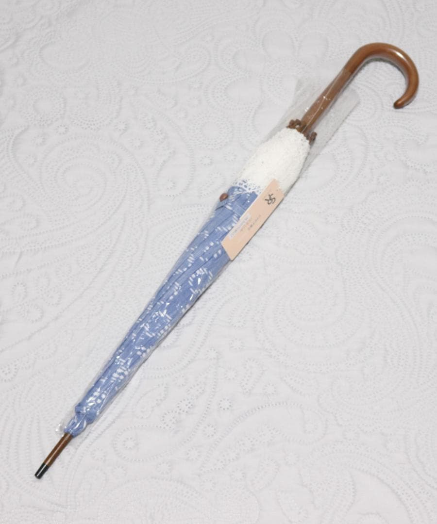 38,500円新品【長傘 日傘】重要無形文化財 久留米絣 手括り藍染め 高級日傘