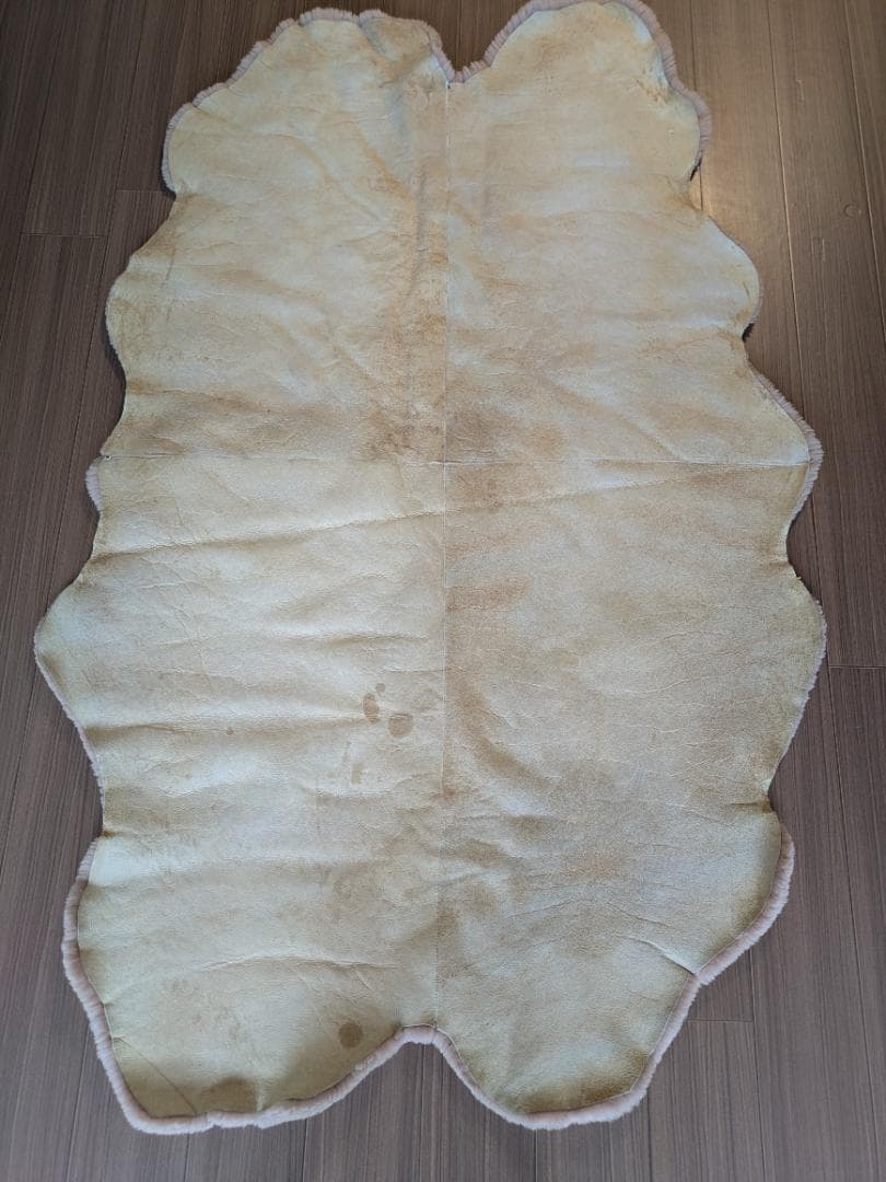 ムートンラグ・シーツ(4匹物)　約180x120cm シングル 日本製造