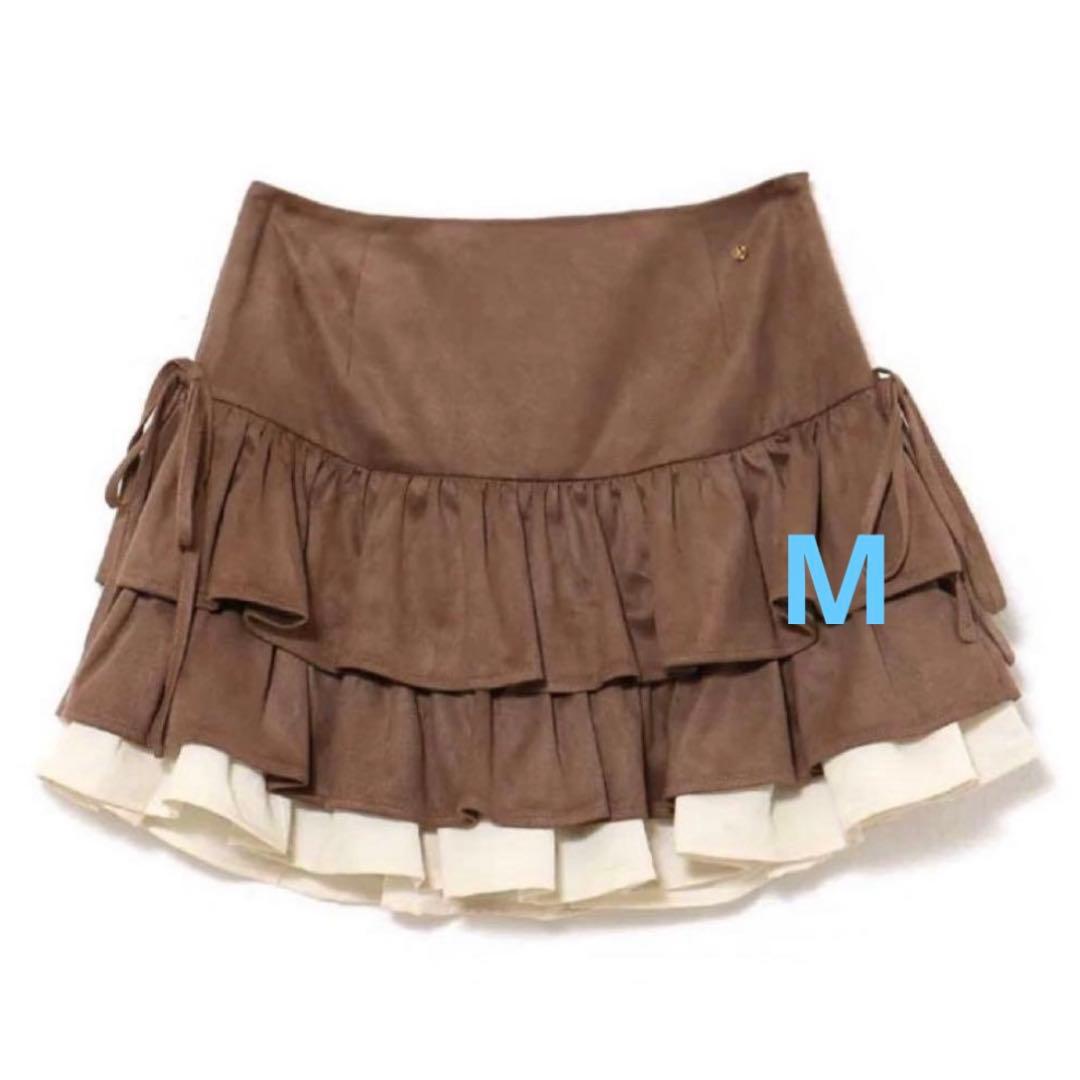 andmary Mel gather skirt brown Mサイズ
