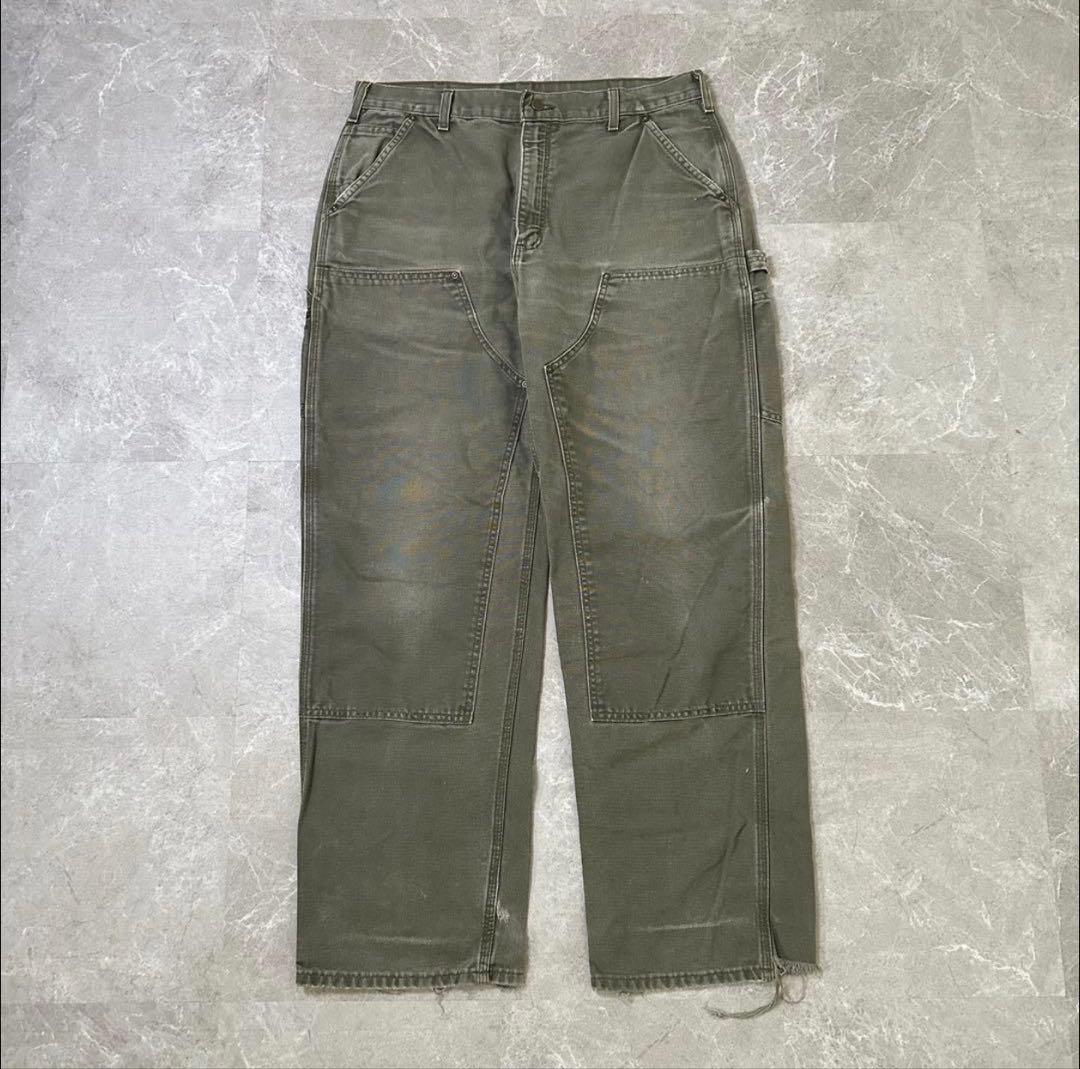 【雰囲気】カーハート ダブルニー ダック ペインターパンツ MOS 36*32