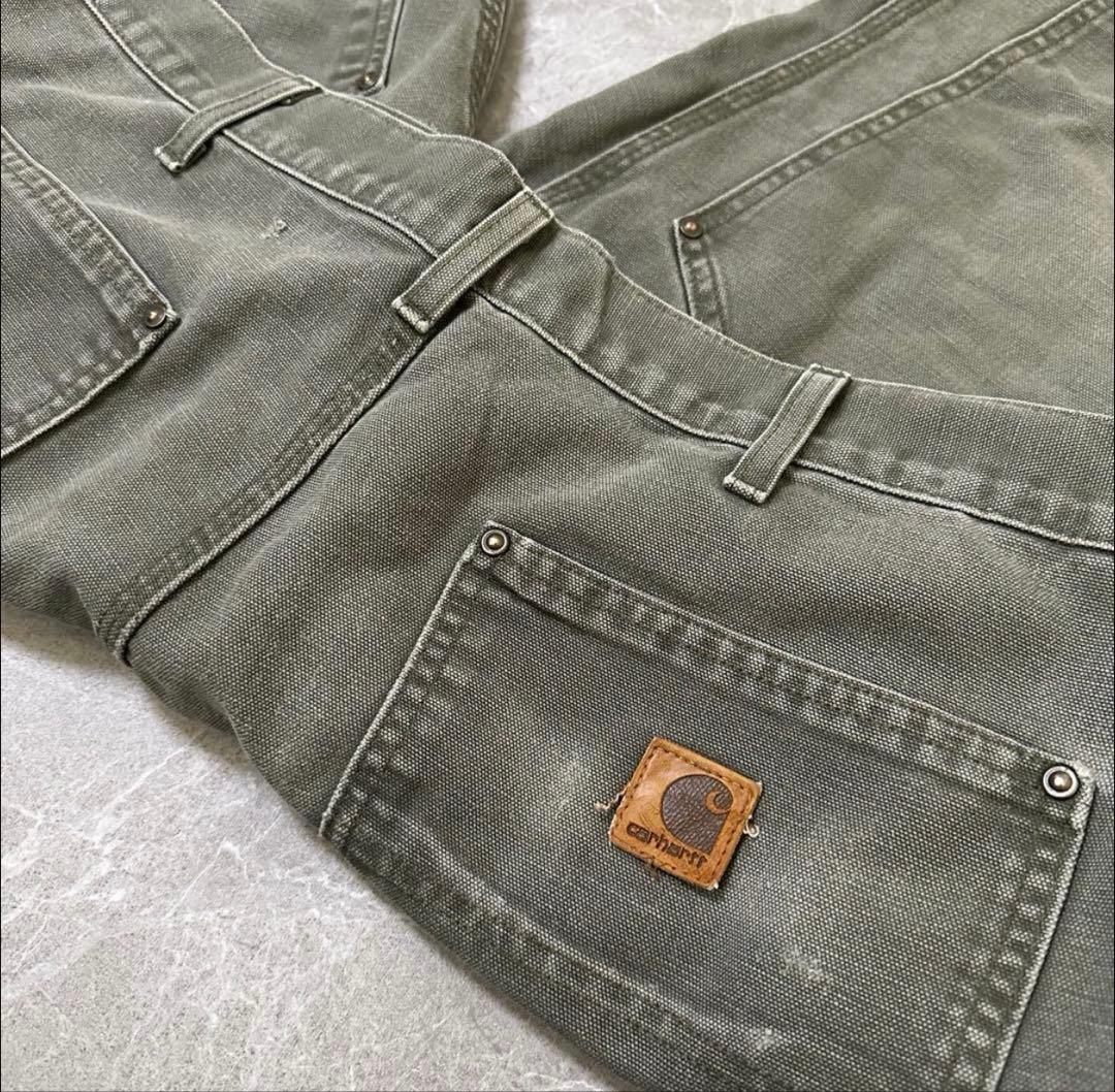 【雰囲気】カーハート ダブルニー ダック ペインターパンツ MOS 36*32