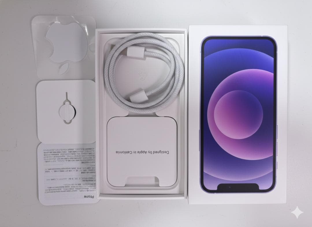 iPhone 12 mini パープル 128 GB SIMフリー 付属品完備