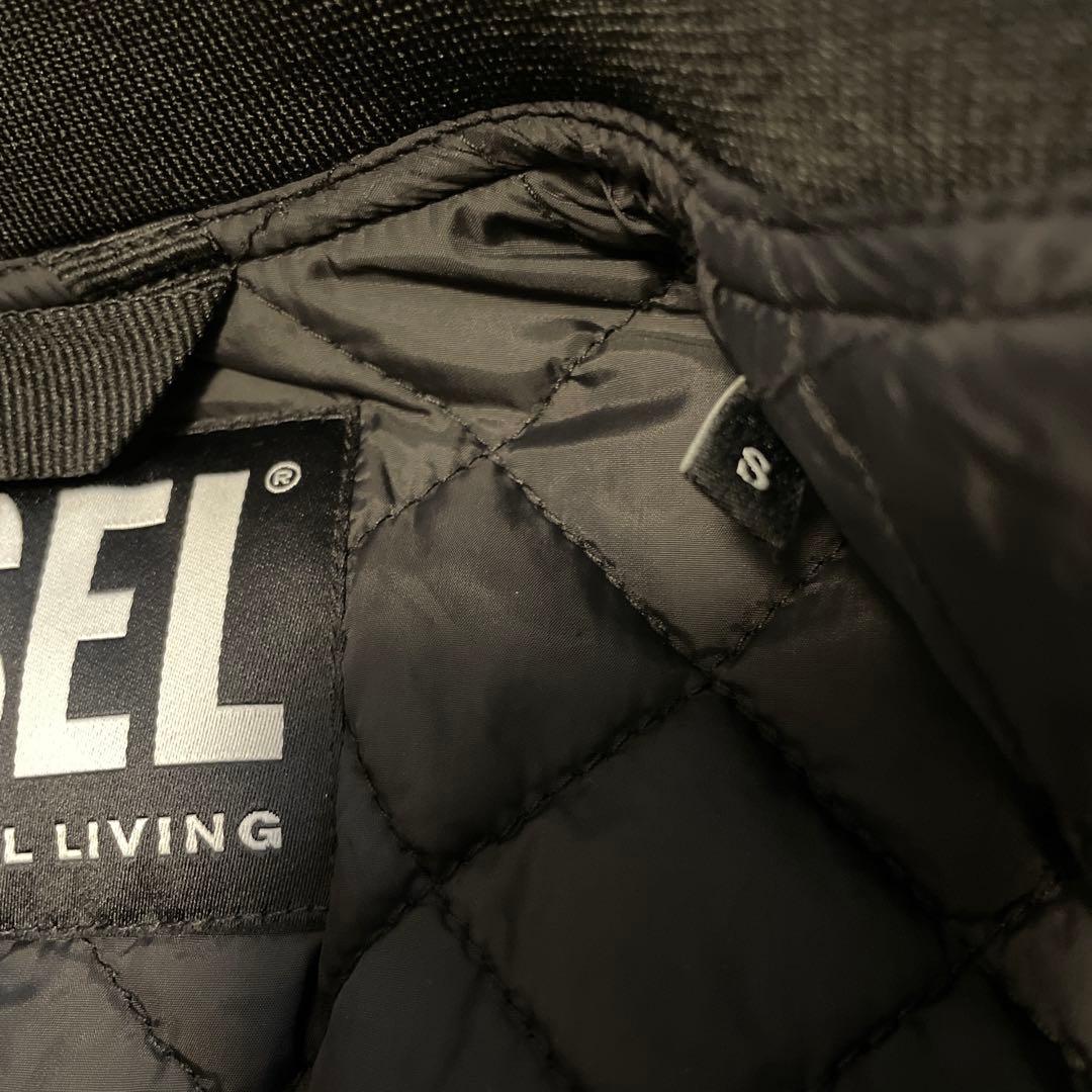 【DIESEL】今季ブルゾン　ボンバージャケット　ロゴ　アウター　ショート丈　黒