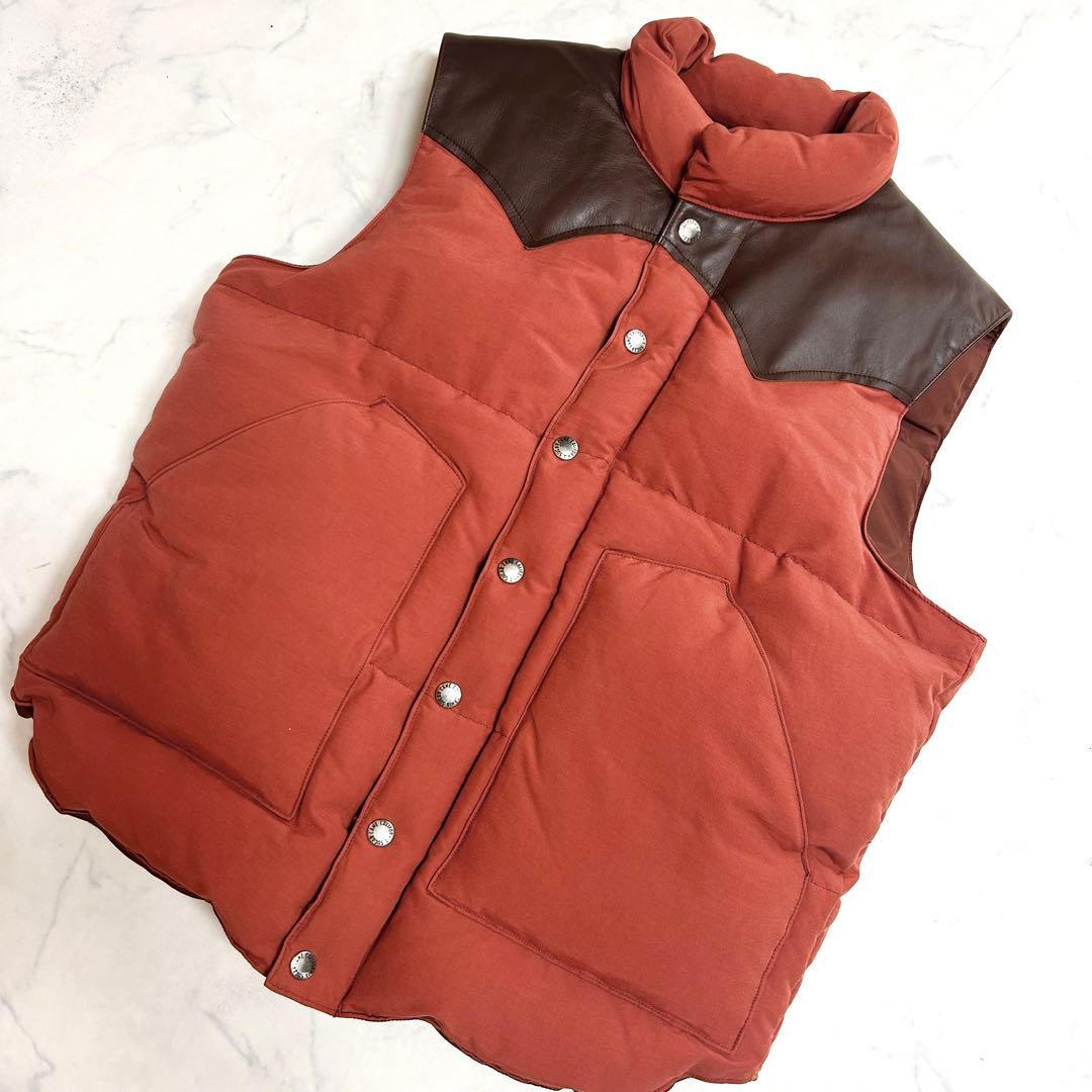 美品✨sugar cane ダウンベストダウン80% M 極暖 肉厚 軽量牛革