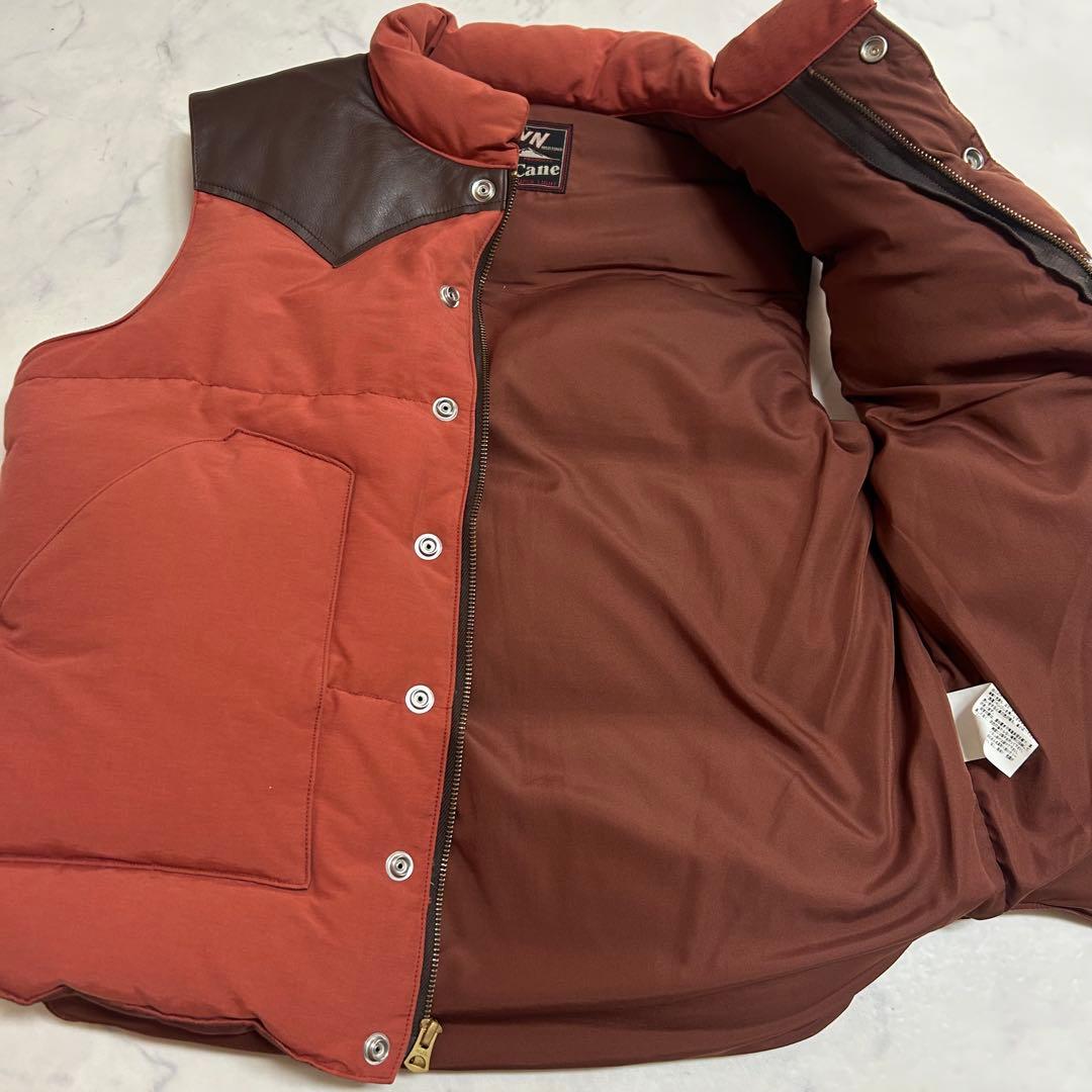 美品✨sugar cane ダウンベストダウン80% M 極暖 肉厚 軽量牛革