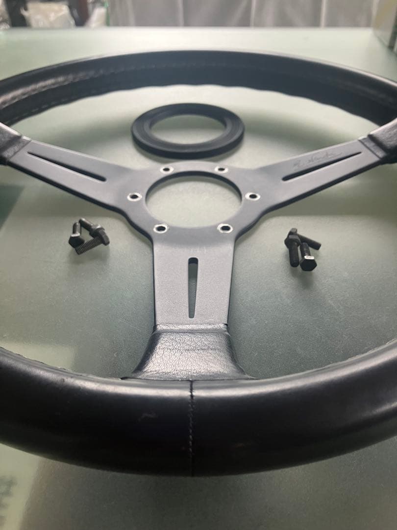 NARDI ナルディ クラシック ブラックレザー＆ブラックスポークビンテージ