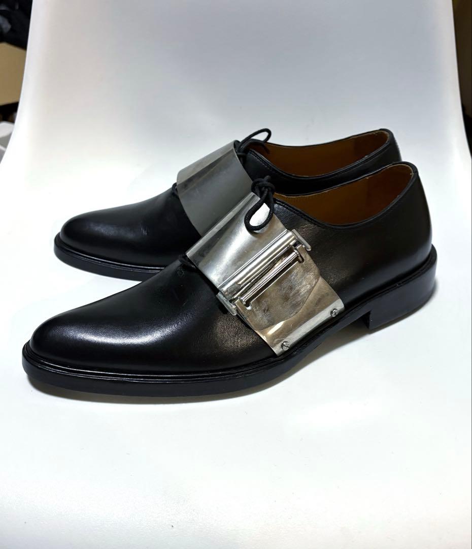 レア ジバンシGivenchy 2013awメタルプレートドレスシューズ42美品