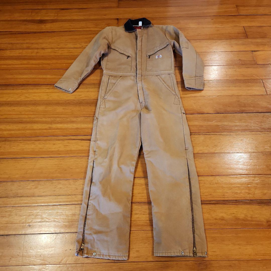 Dickies 防寒 中綿 キルティング カバーオール ダック生地つなぎ