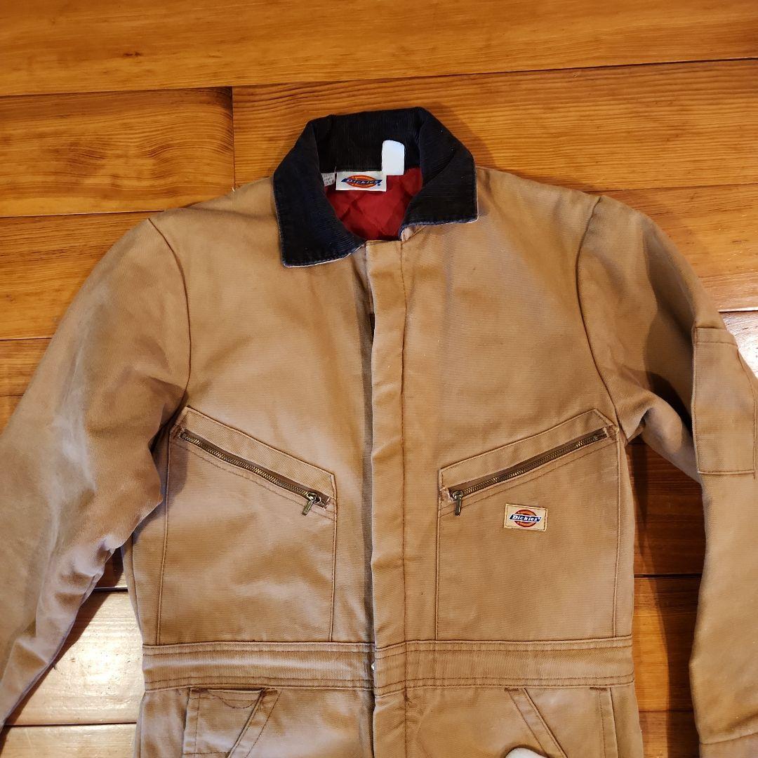 Dickies 防寒 中綿 キルティング カバーオール ダック生地つなぎ