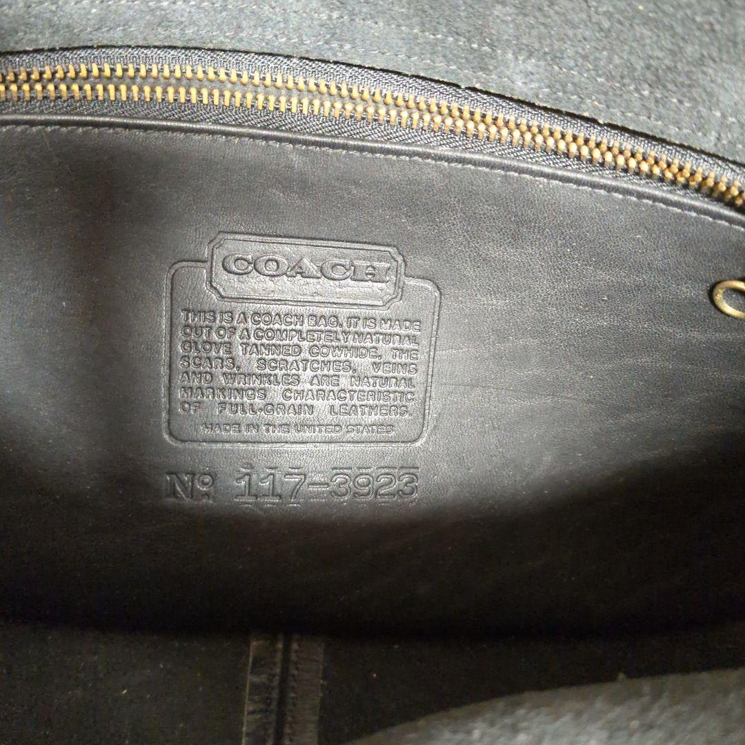 coach ターンロック　ショルダーバッグ　ブラック　レザー