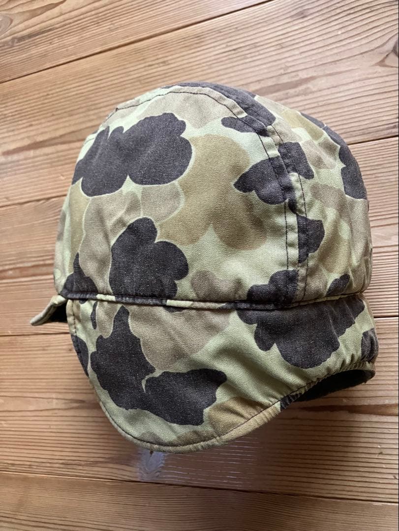 GORE-TEX 迷彩柄耳あて付きキャップ　ビンテージ