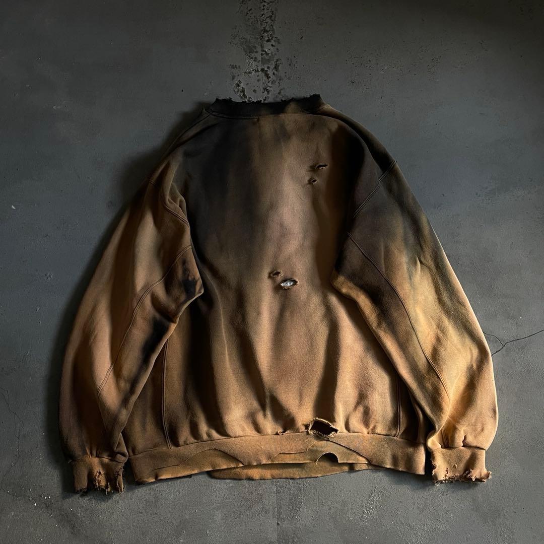 80's“万国旗タグ”adidas“鬼フェード”boro sweat