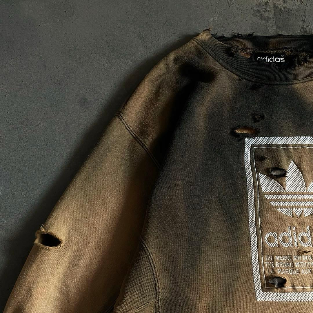 80's“万国旗タグ”adidas“鬼フェード”boro sweat