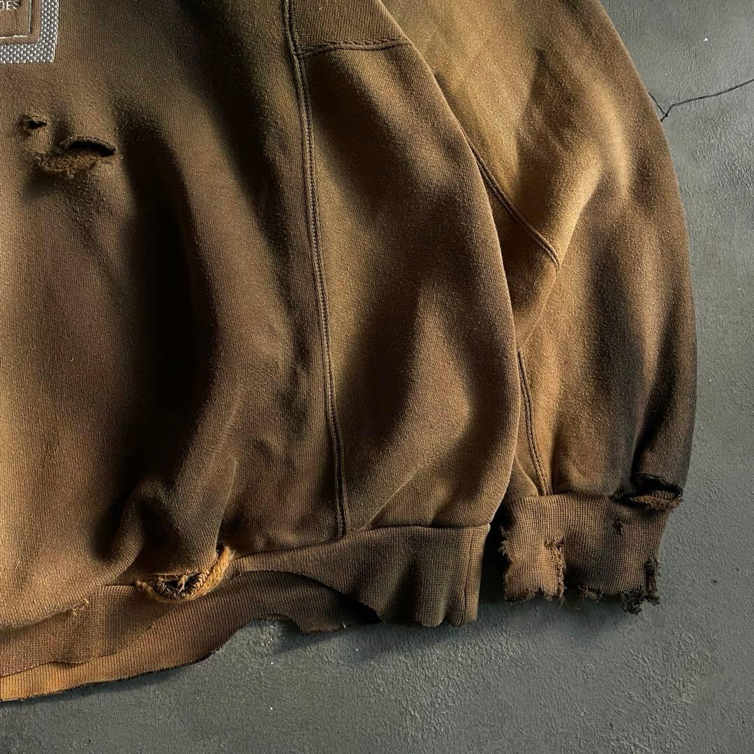 80's“万国旗タグ”adidas“鬼フェード”boro sweat